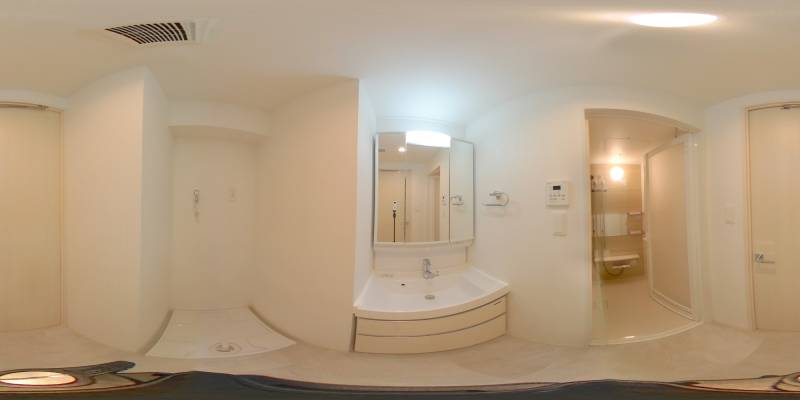 パノラマ画像洗面所