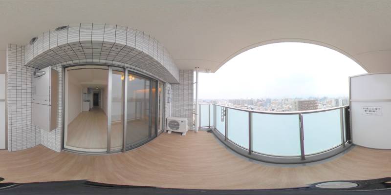 パノラマ画像バルコニー