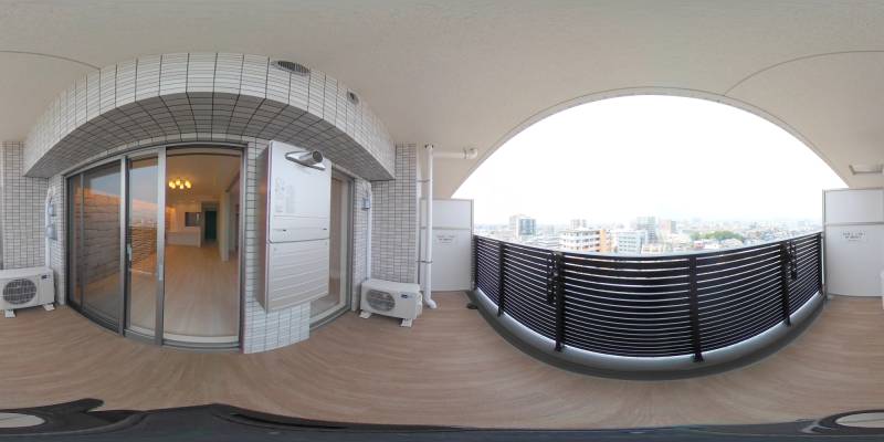 パノラマ画像バルコニー