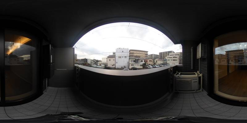 パノラマ画像バルコニー