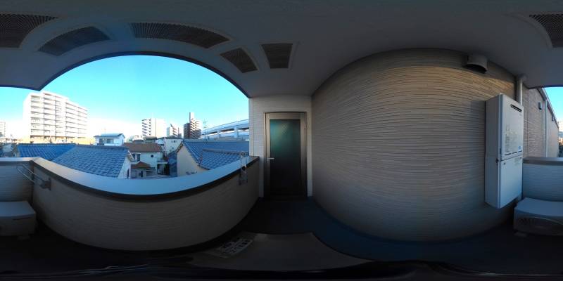 パノラマ画像バルコニー