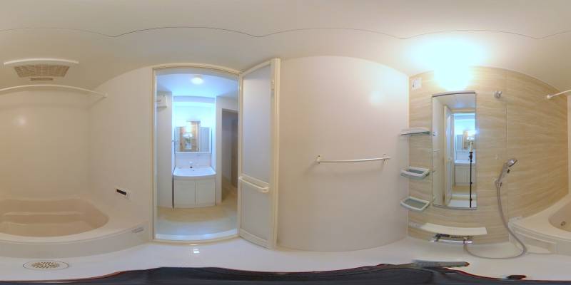 パノラマ画像バスルーム