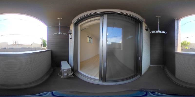 パノラマ画像バルコニー