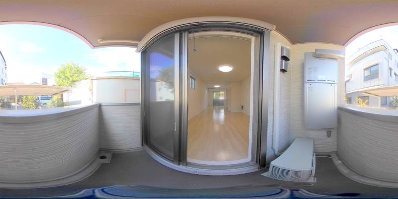 パノラマ画像バルコニー