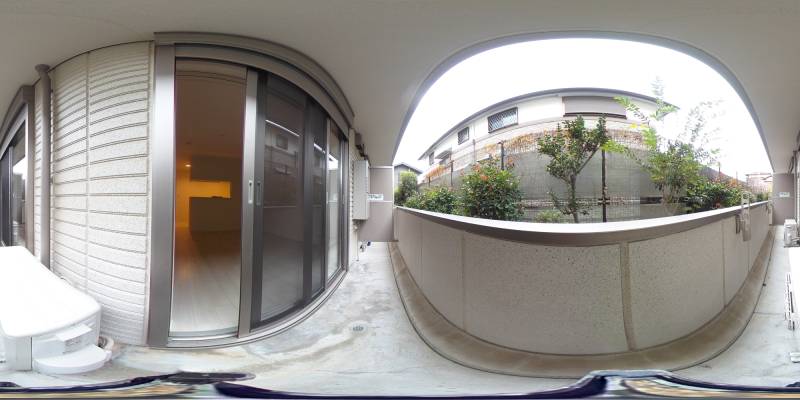 パノラマ画像バルコニー