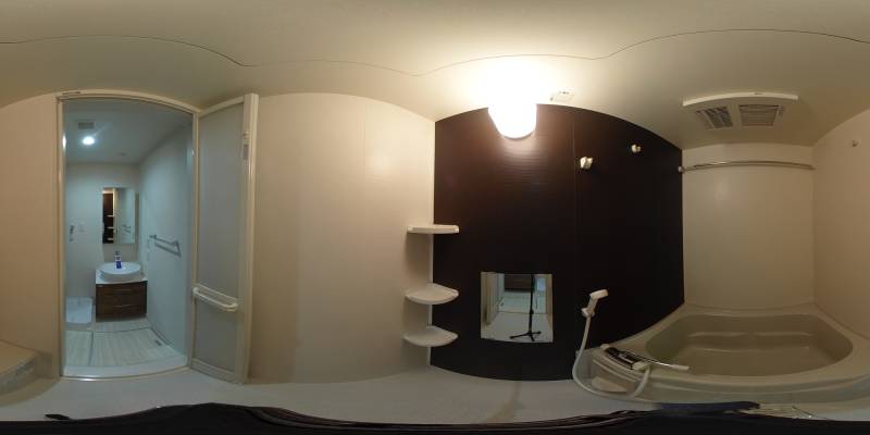 パノラマ画像バスルーム
