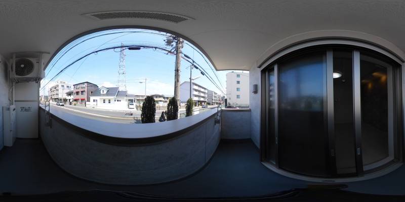 パノラマ画像バルコニー