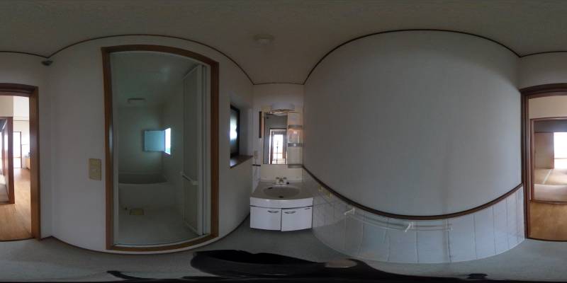 パノラマ画像洗面所