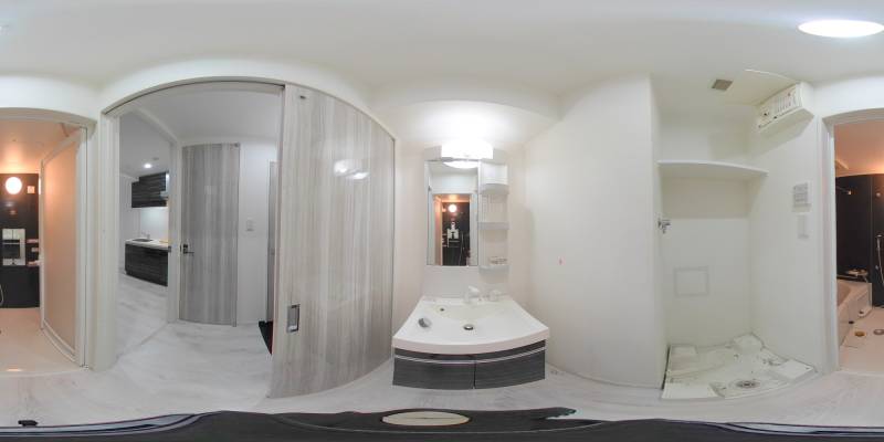 パノラマ画像洗面所