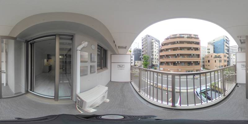 パノラマ画像バルコニー