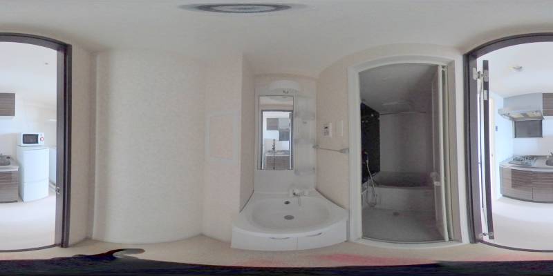 パノラマ画像洗面所