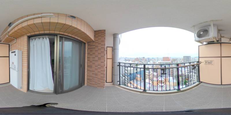 パノラマ画像バルコニー