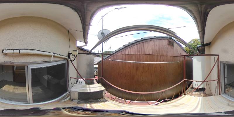 パノラマ画像バルコニー