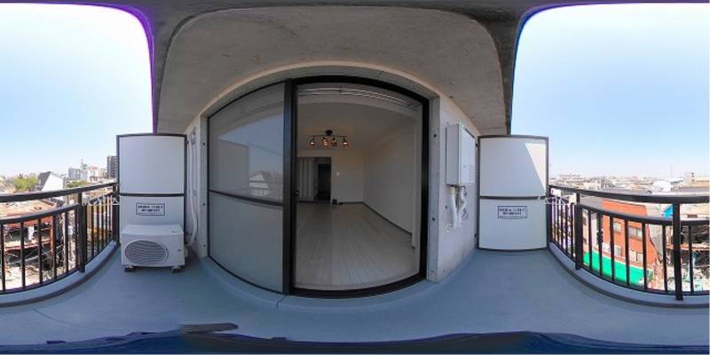 パノラマ画像バルコニー