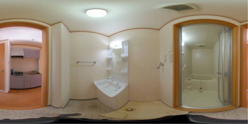 パノラマ画像洗面所