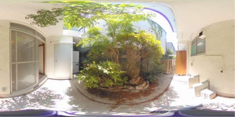 パノラマ画像バルコニー