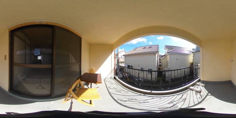 パノラマ画像バルコニー