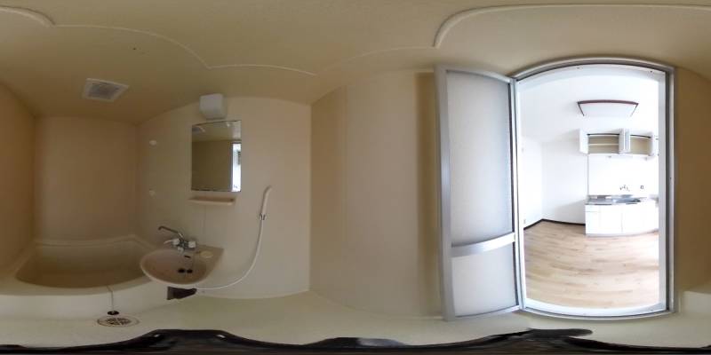 パノラマ画像バスルーム