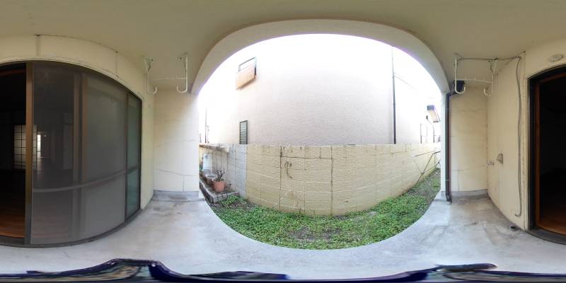 パノラマ画像バルコニー