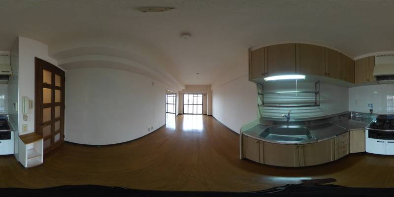 パノラマ画像キッチン