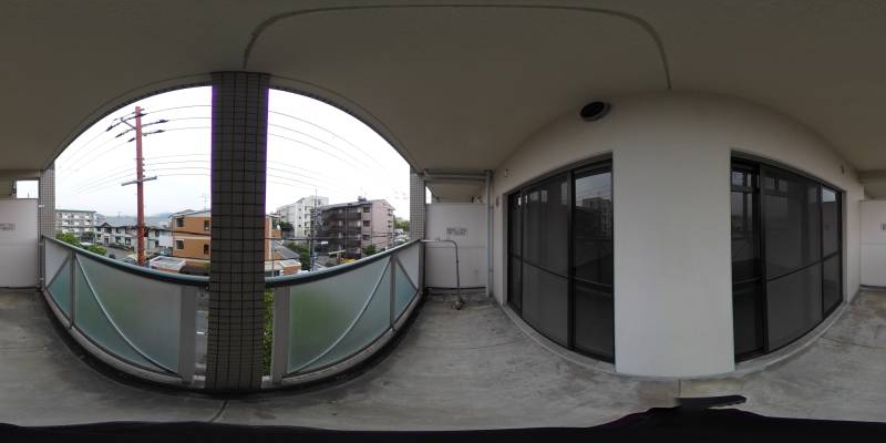 パノラマ画像バルコニー