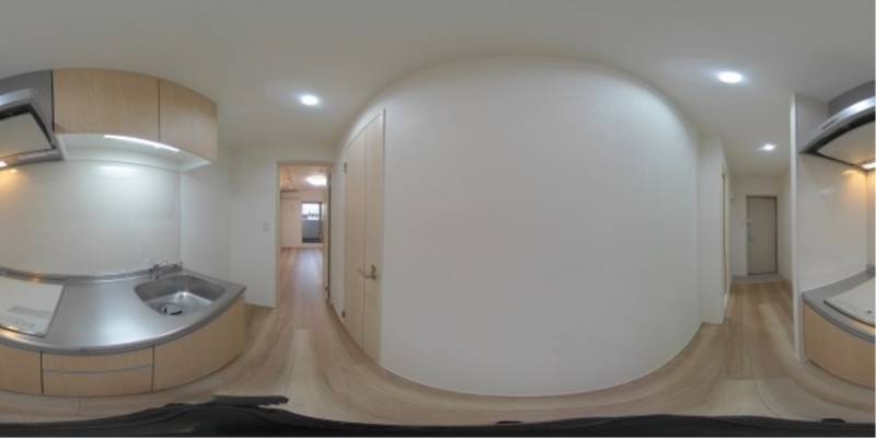 パノラマ画像キッチン