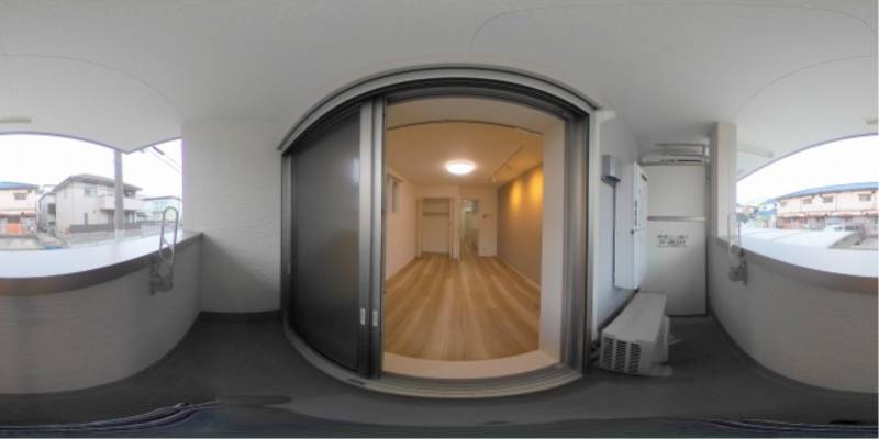 パノラマ画像バルコニー