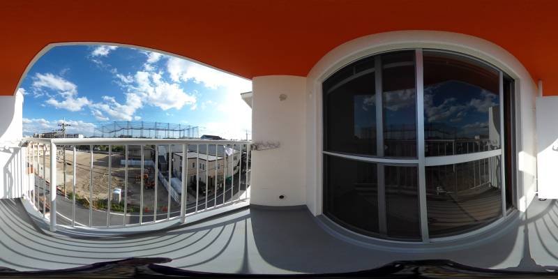 パノラマ画像バルコニー