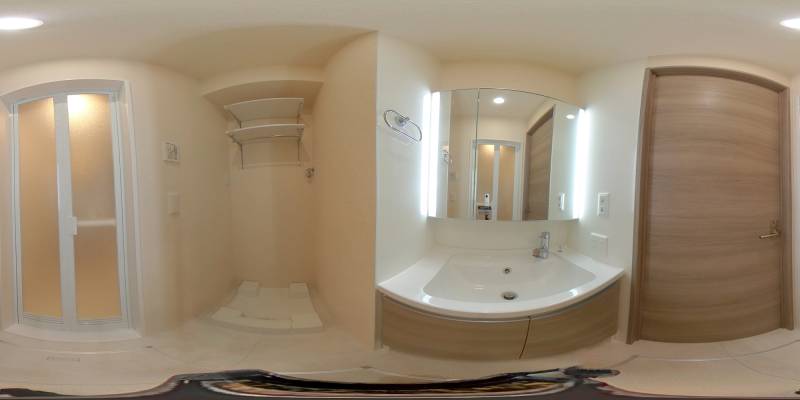 パノラマ画像洗面所