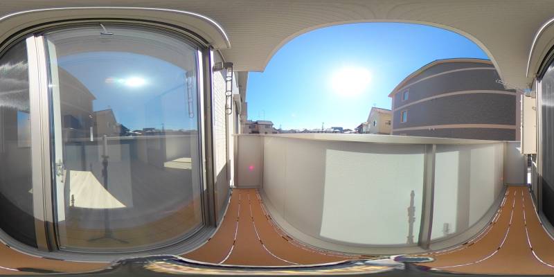 パノラマ画像バルコニー