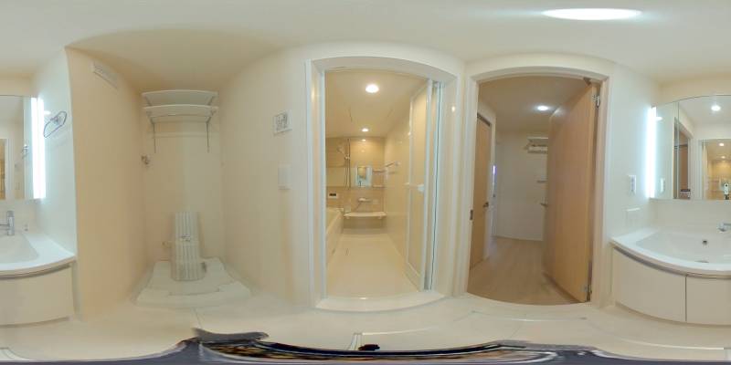 パノラマ画像洗面所