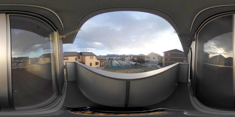 パノラマ画像バルコニー