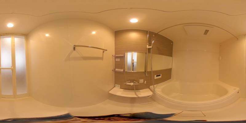 パノラマ画像バスルーム