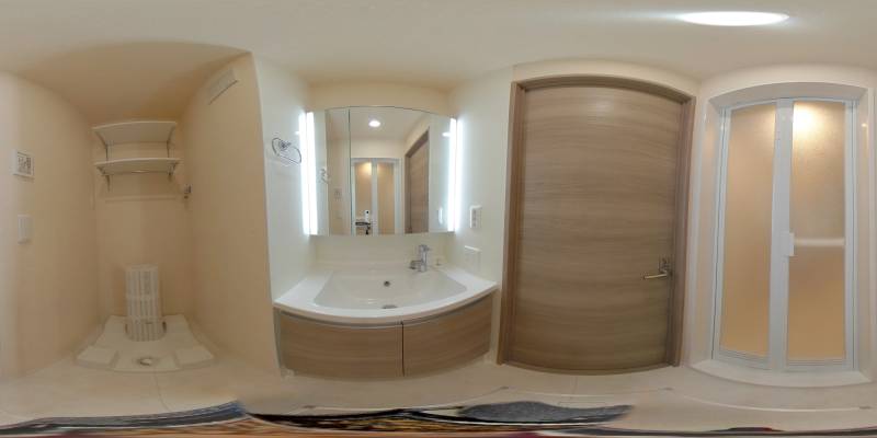 パノラマ画像洗面所