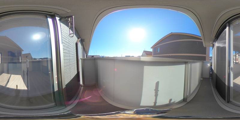 パノラマ画像バルコニー