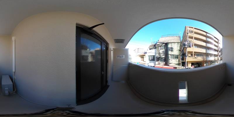 パノラマ画像バルコニー