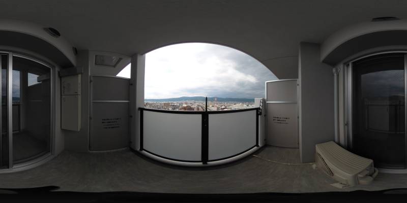 パノラマ画像バルコニー