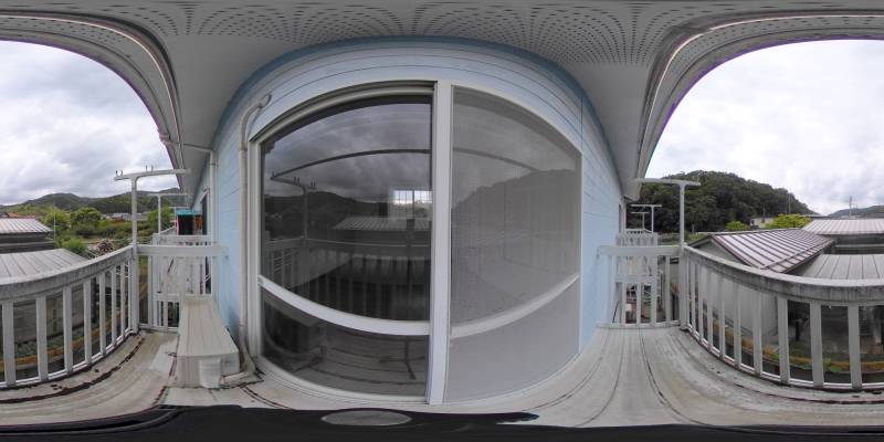 パノラマ画像バルコニー