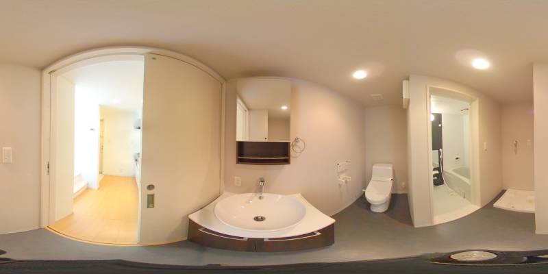 パノラマ画像洗面所