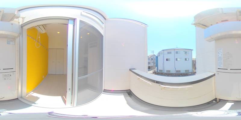 パノラマ画像バルコニー