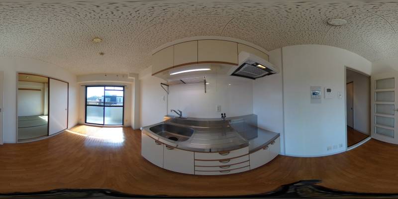 パノラマ画像キッチン