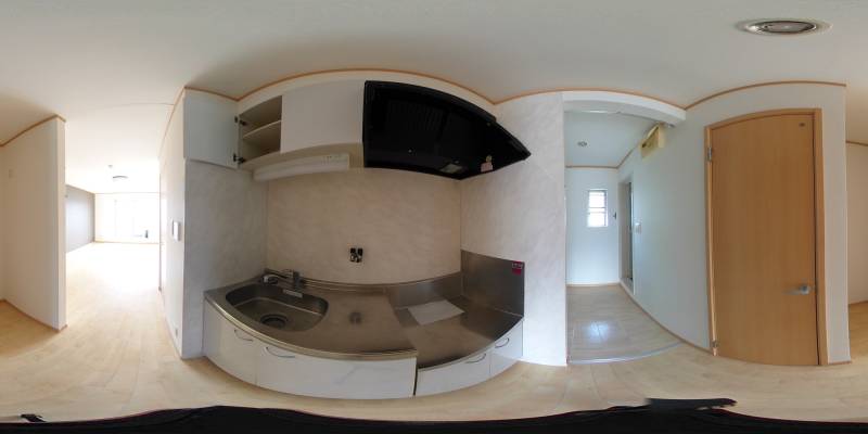 パノラマ画像キッチン