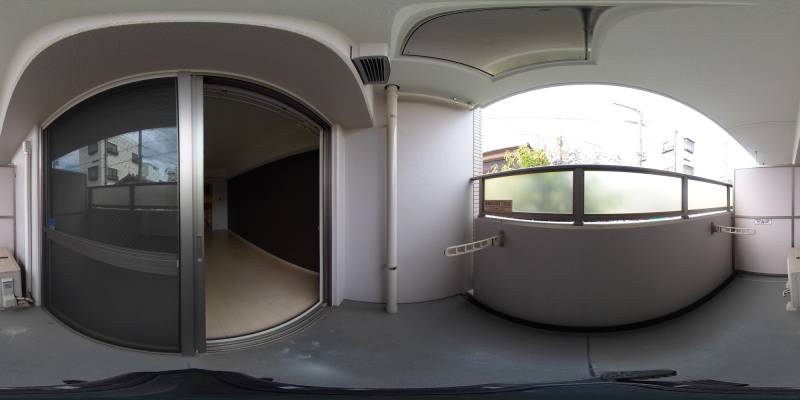 パノラマ画像バルコニー