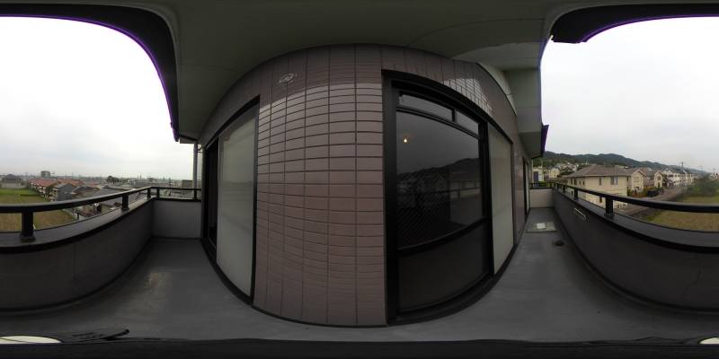 パノラマ画像バルコニー