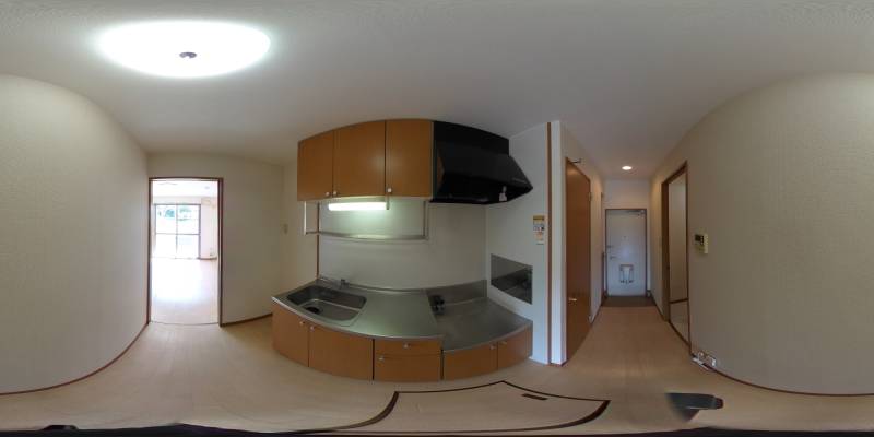 パノラマ画像キッチン