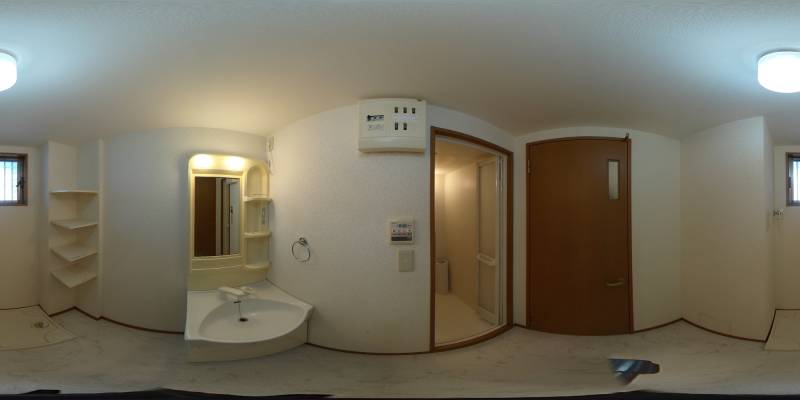 パノラマ画像洗面所