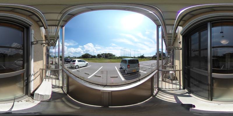 パノラマ画像バルコニー