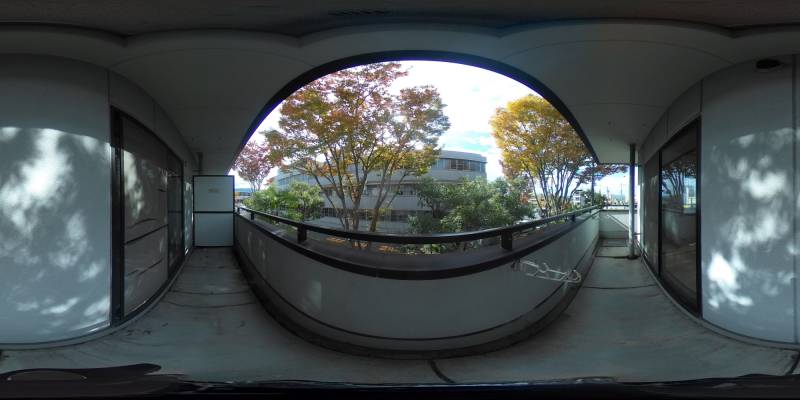 パノラマ画像バルコニー