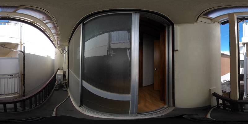 パノラマ画像バルコニー