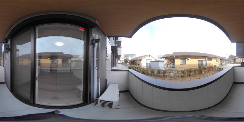 パノラマ画像バルコニー